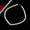 Collares de perlas para mujer, collar de cadena de perlas simulada de 8mm, gargantilla de mujer, joyería nupcial para boda, regalos de fiesta, Bisutería ► Foto 3/6