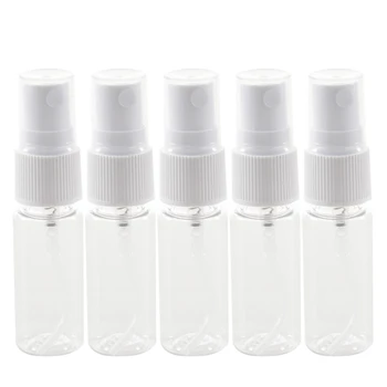 

5 Pcs Empty Clear White Spray Bottle Pump 15ML