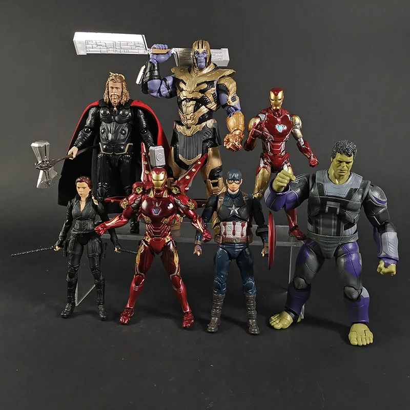 Экшн-фигурка Мстители финал Железный человек танос Черная Вдова Капитан Америка