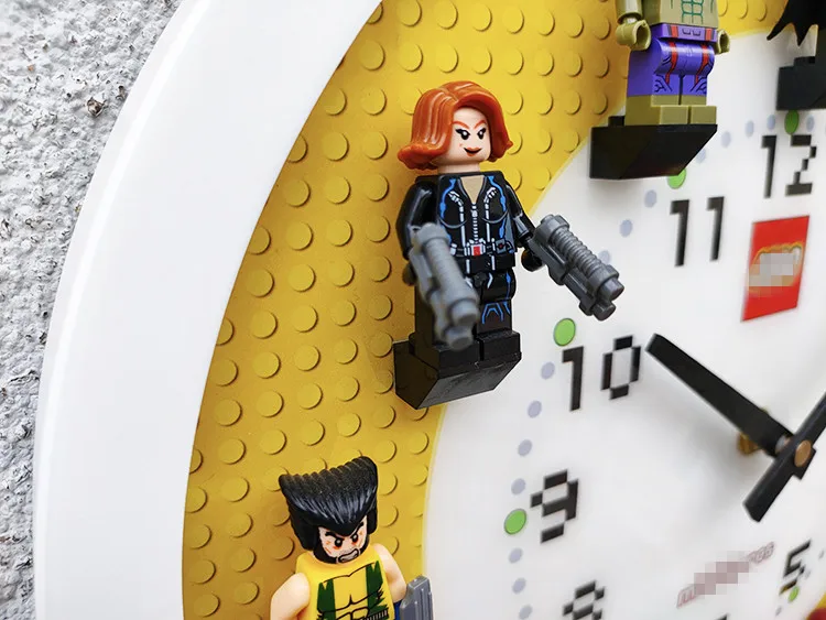 12 дюймов DIY бесшумные настенные часы с героями мультфильмов супер герой Мститель