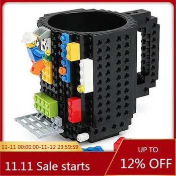 

Creative Block Cups DIY Assembly Coffee Mug Children Funny Pressure Relief Gift Decompression Water