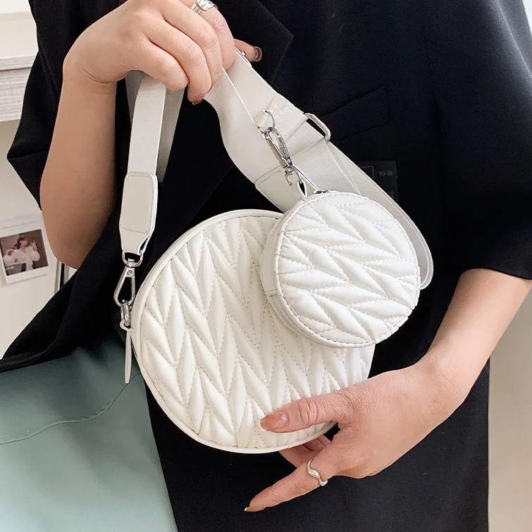Women Bag Messenger Bag for Female Mini Circular Handbag Crossbody Bag Purse New 
