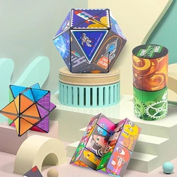 Cube pliant pour enfants, variété amusante, Anti Stress, jouet pour les doigts, décompression sensorielle, Fidget 