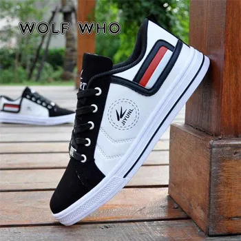

Spring New Casual Men's Shoes Plus Size White Sneakers for Men Lace-up Designer Shoes Comfortable Sneakers High Light Tennis H14