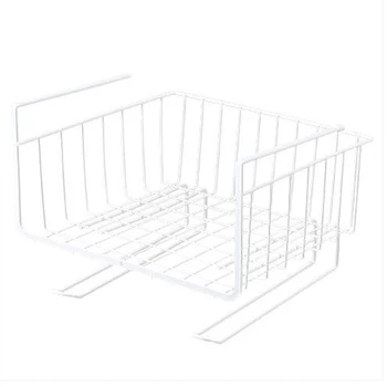 

Kitchen Storage Basket Rack Table Wire Mesh Under Shelf Cabinet Organizer Holder