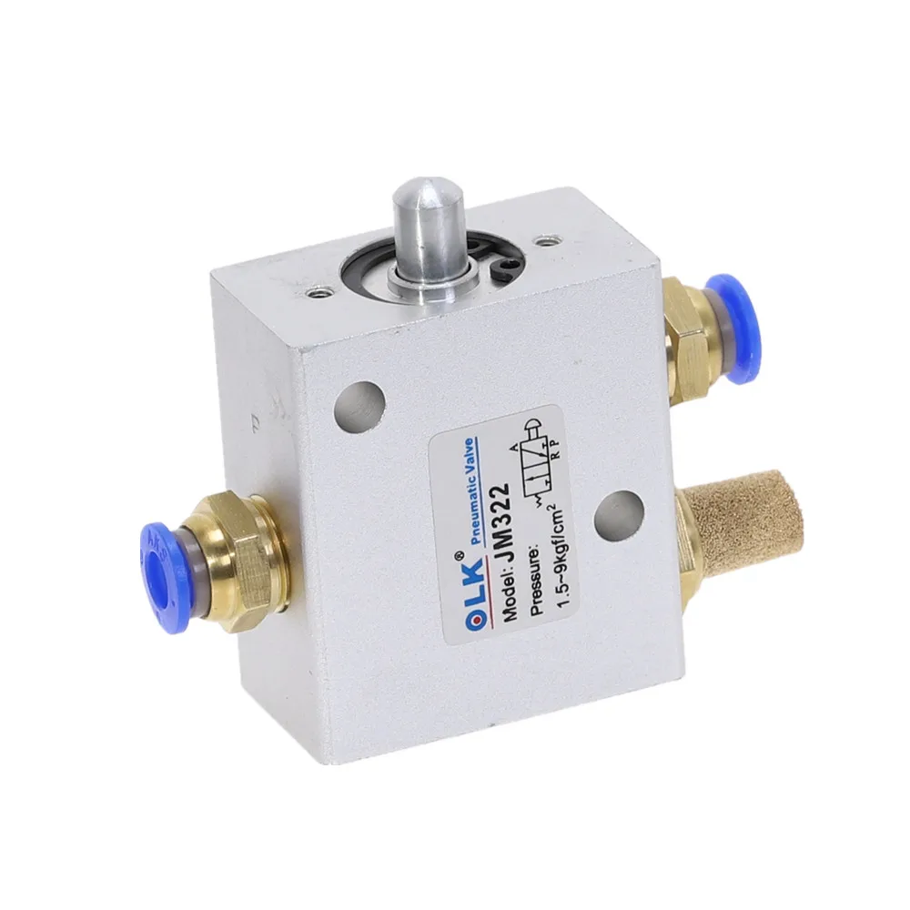 3//2 Way M5 Screw Thread Limit Switch Pneumatic Mechanical Valve