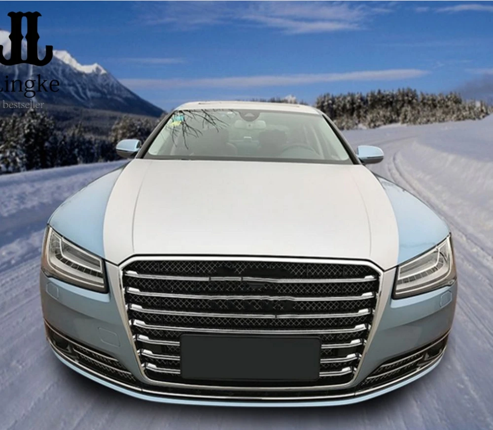 

W12 Style Front Mesh Honeycomb Grille Grill for Audi A8 2010-2014