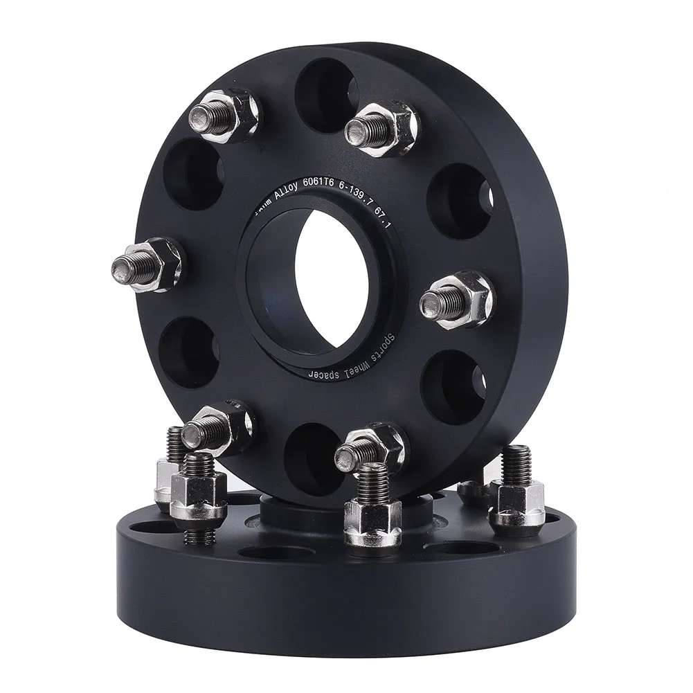 2pcs/Set Car Wheel Spacer Adapter Center Bore 67.1MM PCD 6x139.7 M12x1