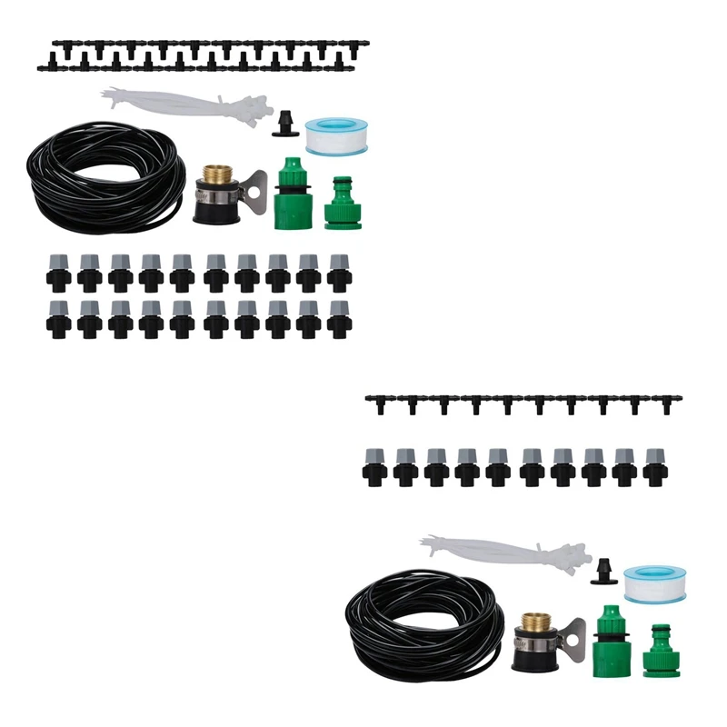 NEW-10M DIY Micro-Water Irrigation System Garden Greenhouse Plant Auto Watering 4/7mm Hose Set Kit for Garden Greenhouse Flower