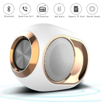 

TWS Wireless Bluetooth Speaker Portable Box Outdoor Speaker Bluetooth 5.0 Subwoofer Support USB FM Radio AUX TF Handsfree