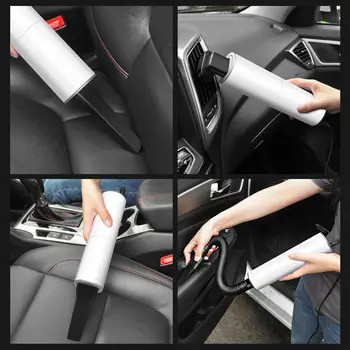 

7000PA Car Vacuum Cleaner Portable Mini Handheld White DC 12V Dry wet amphibious