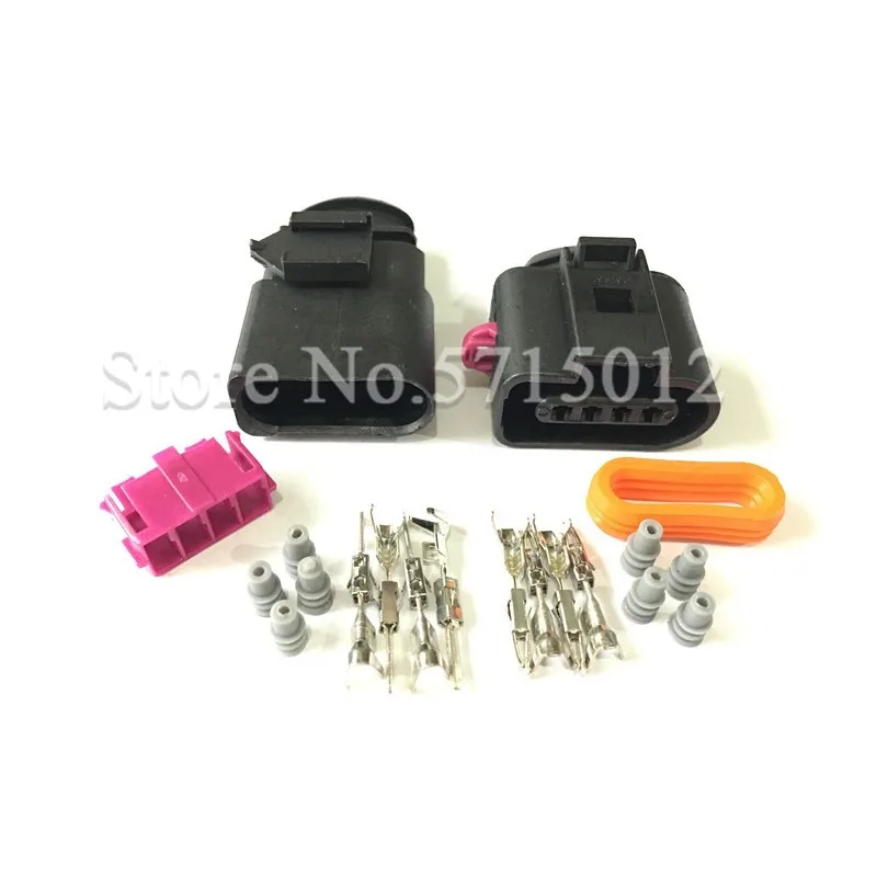 4 Hole 1J0973804 1J0973704 1.5Mm Automotive Intake Pressure Sensor Plug Wiper Motor Socket For Vw Volkswagen Skoda Audi