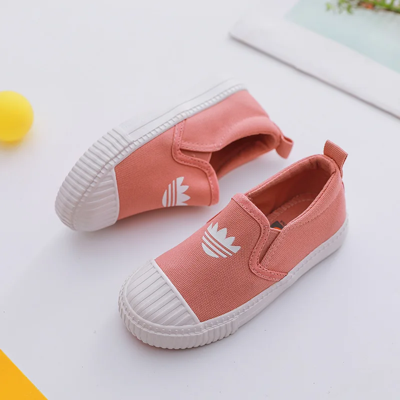 

CHILDREN'S Shoes Children Canvas Shoes 2019 Spring New Style Girls Baby Slip-on Cloth Shoes BOY'S Kindergarten White Shoes