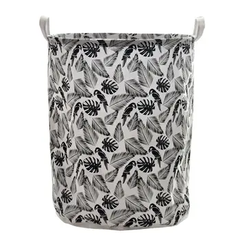 

4PCS / LOT Bohemian Style Large Laundry Basket Cotton and Linen Waterproof Organizer Storage Basket Hamper