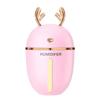 

USB Air Humidifier Mute Aromatherapy Essential Oil Car Diffuser NightLight for Home Office Car