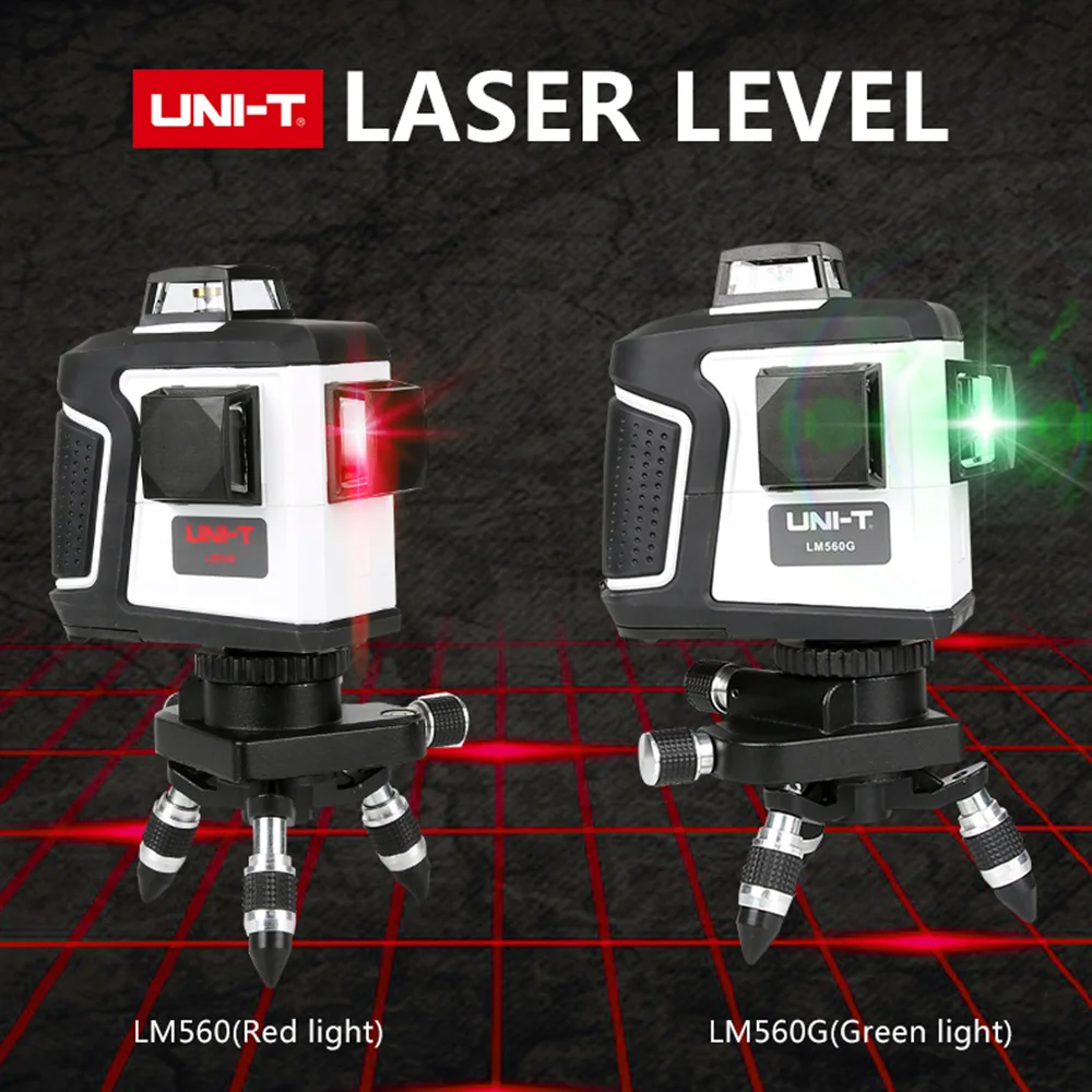 

Uni-t LM560 Laser Level 3D 12 Lines 360 Horizontal vErtical Cross LM560 Red & Green Line Laser Levels Uni-t Brand