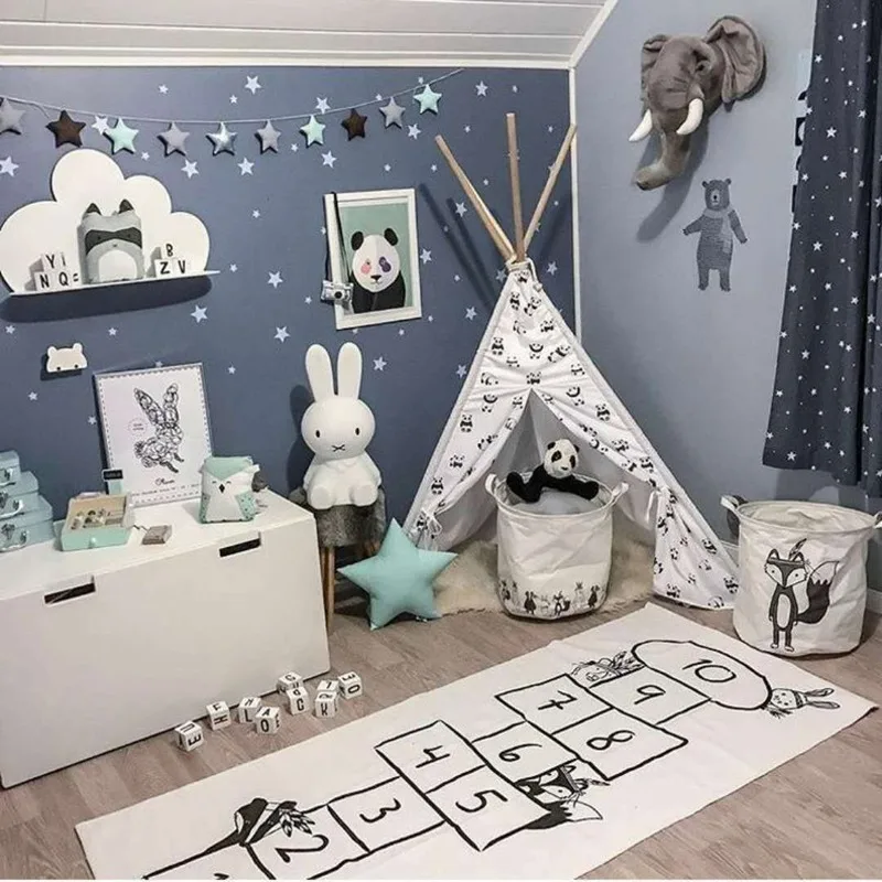 OLOEY 70*170 см, детские игровые коврики, дорожные коврики с принтом для ползания, детские коврики для гоночных игр, Детский напольный ковер, декор для комнаты
