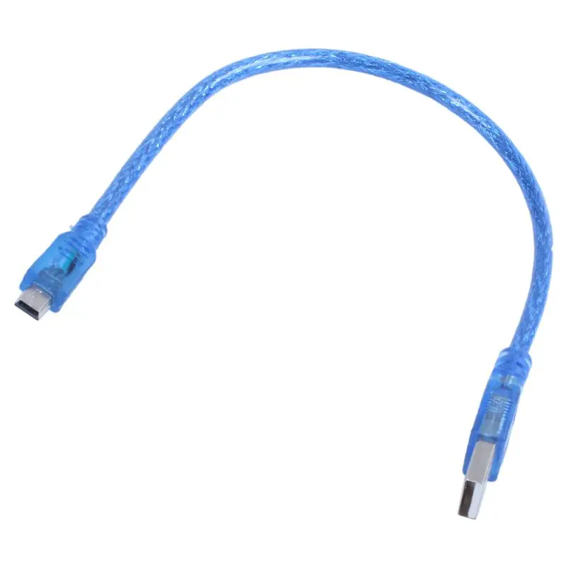 USB 2,0 A папа-мини-usb B 5pin Мужской кабель для передачи данных Шнур адаптер конвертер 1 фут