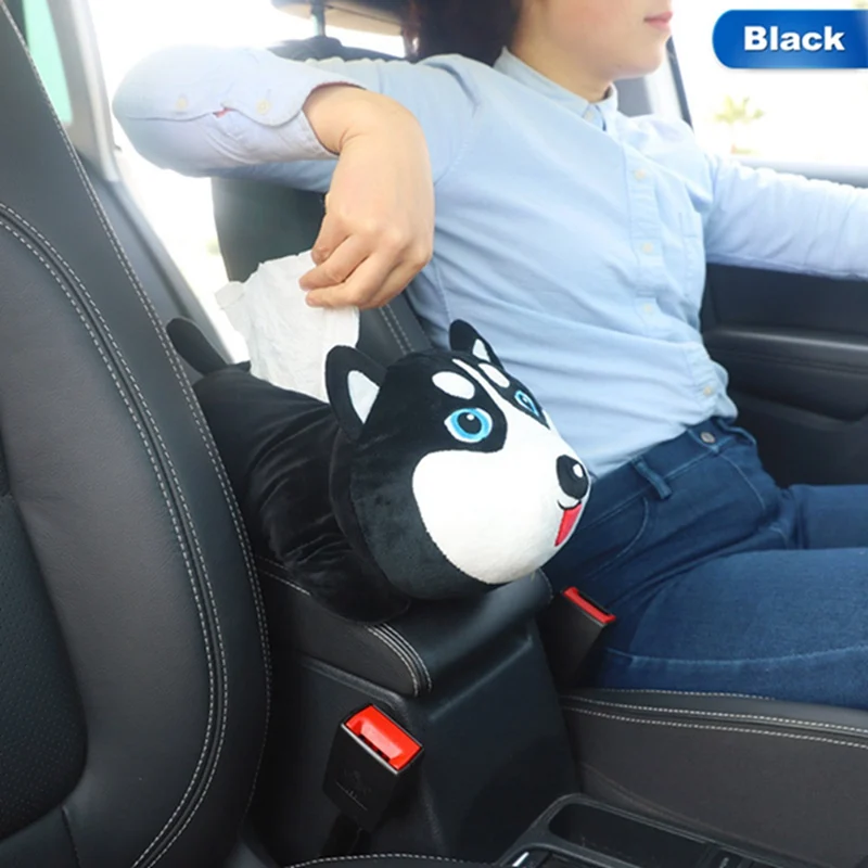 

Car Auto Creative Car Armrest Tissue Case Hanging Seat Back Shade Block Multi-use Tissue Box Cartoon Cute Interior Accessories