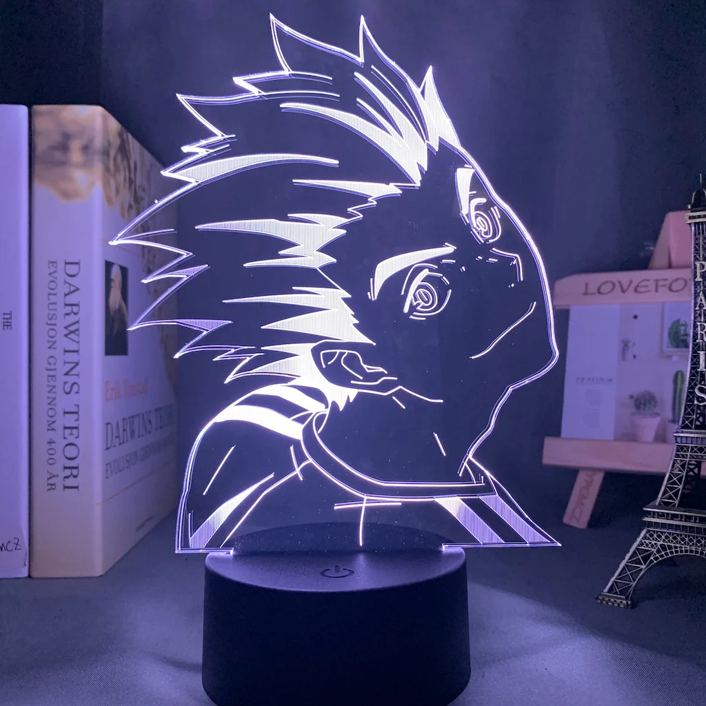 Аниме ночной Светильник Haikyuu Koutarou Bokuto для спальни Декор детей подарок на день