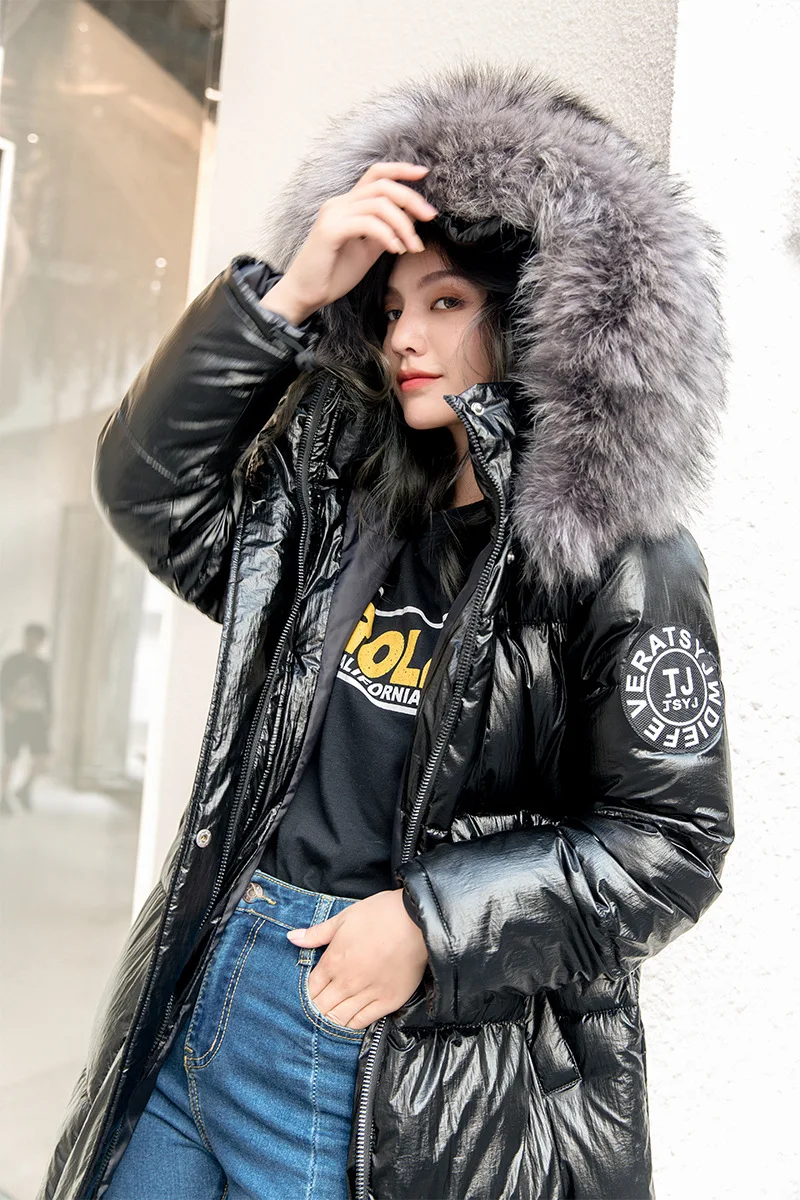 

Cotton-padded Jacket 2019 New Style down Jacket Cotton-padded Clothes Women's Mid-length Korean-style over-the-Knee Cotton-padde