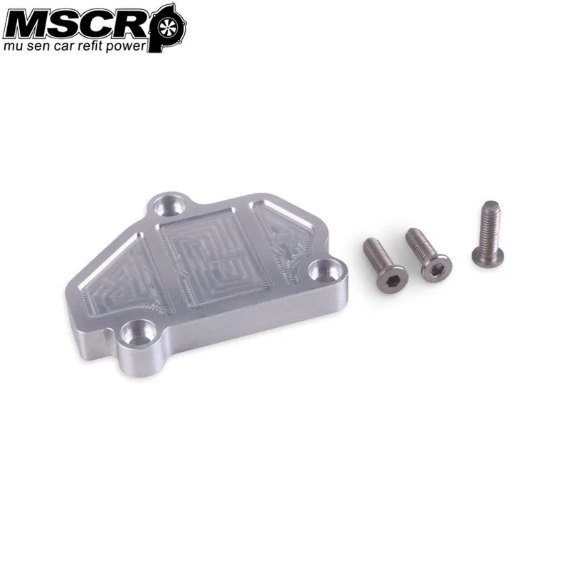 High Quality Metal Billet B-Series Vtec Block Off Plate For Honda Acura Silver Car Accessories
