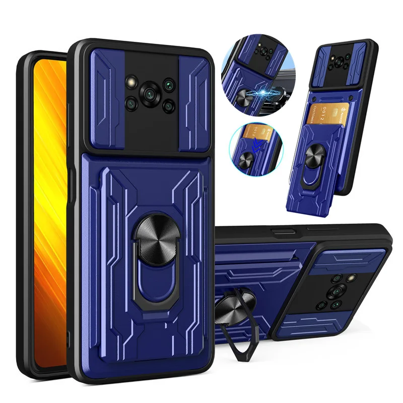 Противоударный армированный чехол для Xiaomi Mi Pocophone Poco X3 Pro автомобильный магнитный