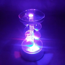 Мини светодиодный красочный светящаяся основа свет кристалл Дисплей Держатель-стойка для стеклянных прозрачных объектов лампа база