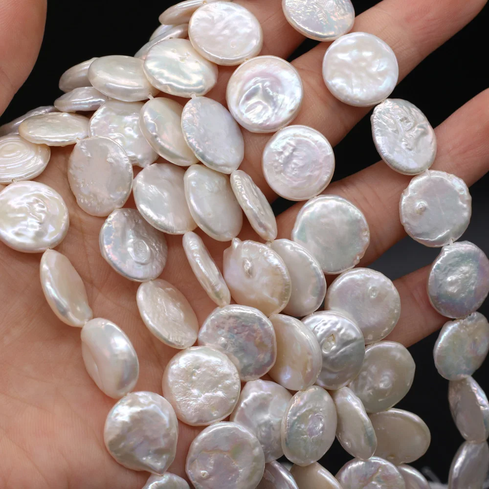 Natural Freshwater Pearl Irregular Coin Baroque Loose Beads For Jewelry Making DIY Bracelet Earrings Necklace Accessory