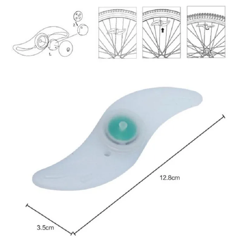 Светодиодный фонарь для велосипеда, спицы, колеса для шин, яркий фонарь для велосипеда, ива спицы, велосипедные мигающие огни, новинка#30