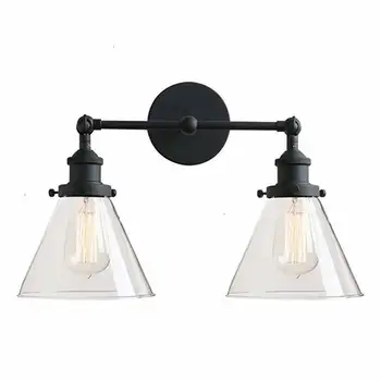 

Wholesale Price Loft Vintage Industrial Glass Wall Lamps Light Fixtures Industrial Decor Luminaire Applique Bathroom Light