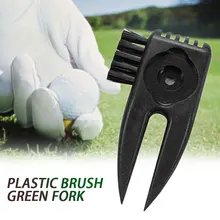 Multifunctional Green Fork Golf Ball Mark Golfer Kit D115 Black Practical Golf Ball Fork Durable