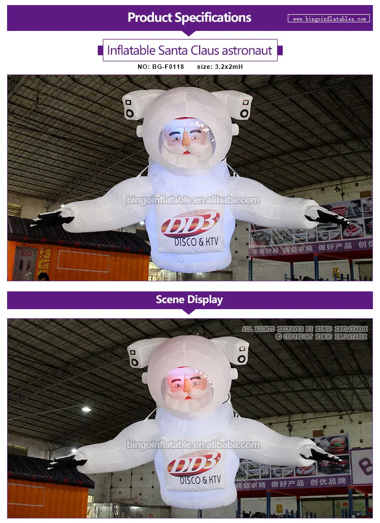 BG-F0118-Inflatable Santa Claus astronaut_1