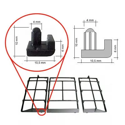 Antigraffio Gommino Griglia 1 Pezzo Cucina Smeg Gas Candy Glem Gas Rv 99S0596 Inviato Dall'Italia