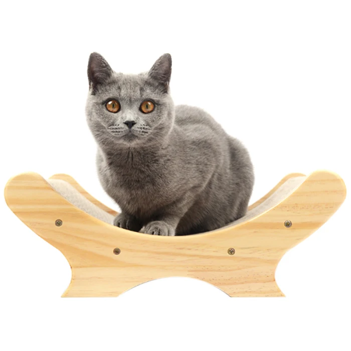 Кошка котенок царапина доска деревянная гофрированная бумага Когтеточка кровать прочная игрушка лад