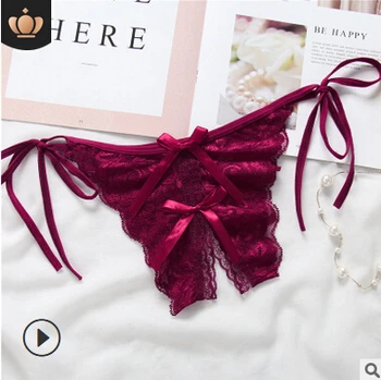 

Sexy Womens Lace Briefs Knickers Side Tie G-string Thongs Panties Underwear