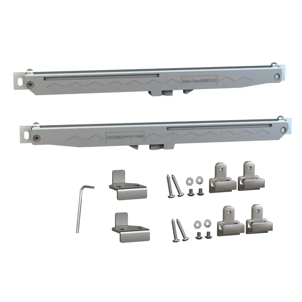 

2 Pack Gray Soft Close Mechanism with Spring Tension for Sliding Barn Door Bar Rail