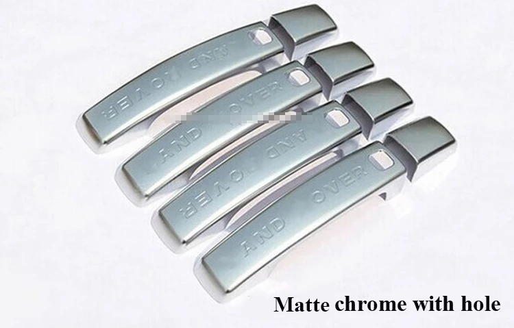 8Pcs of Silver/Black/Mirror Chrome Car Door Handle Cover Trim Sticker For Land Rover Discovery 3 For Discovery 4 LR4 2010