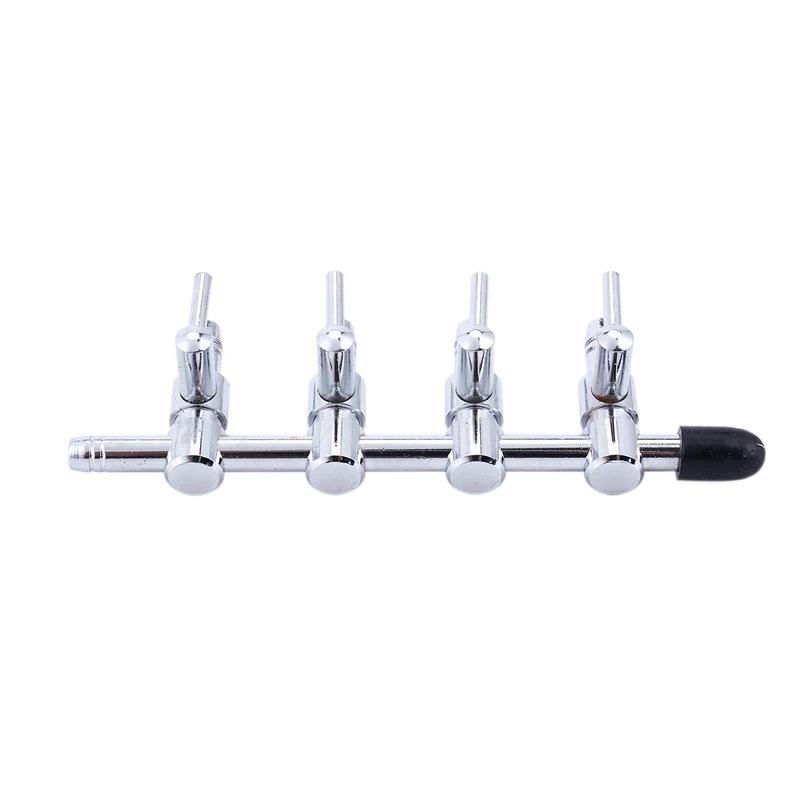 SHGO HOT-Aquarium Fish Tank Pump Air Flow Tube Pipe Line Control Valve Outlet:5,Copper+ zinc alloy