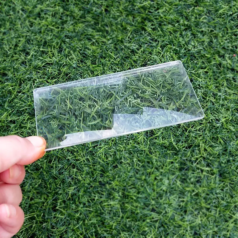 

Small Rectangle Optical PMMA Plastic Fresnel Lens Focal Length For DIY Projector Plane Magnifier,Solar concentrator Lens