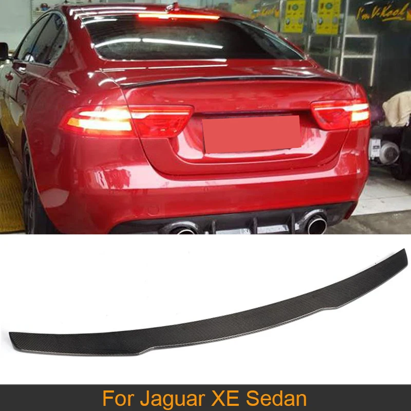 Спойлер из углеродного волокна для багажника заднего губа крыла Jaguar XE Sedan 4 Door