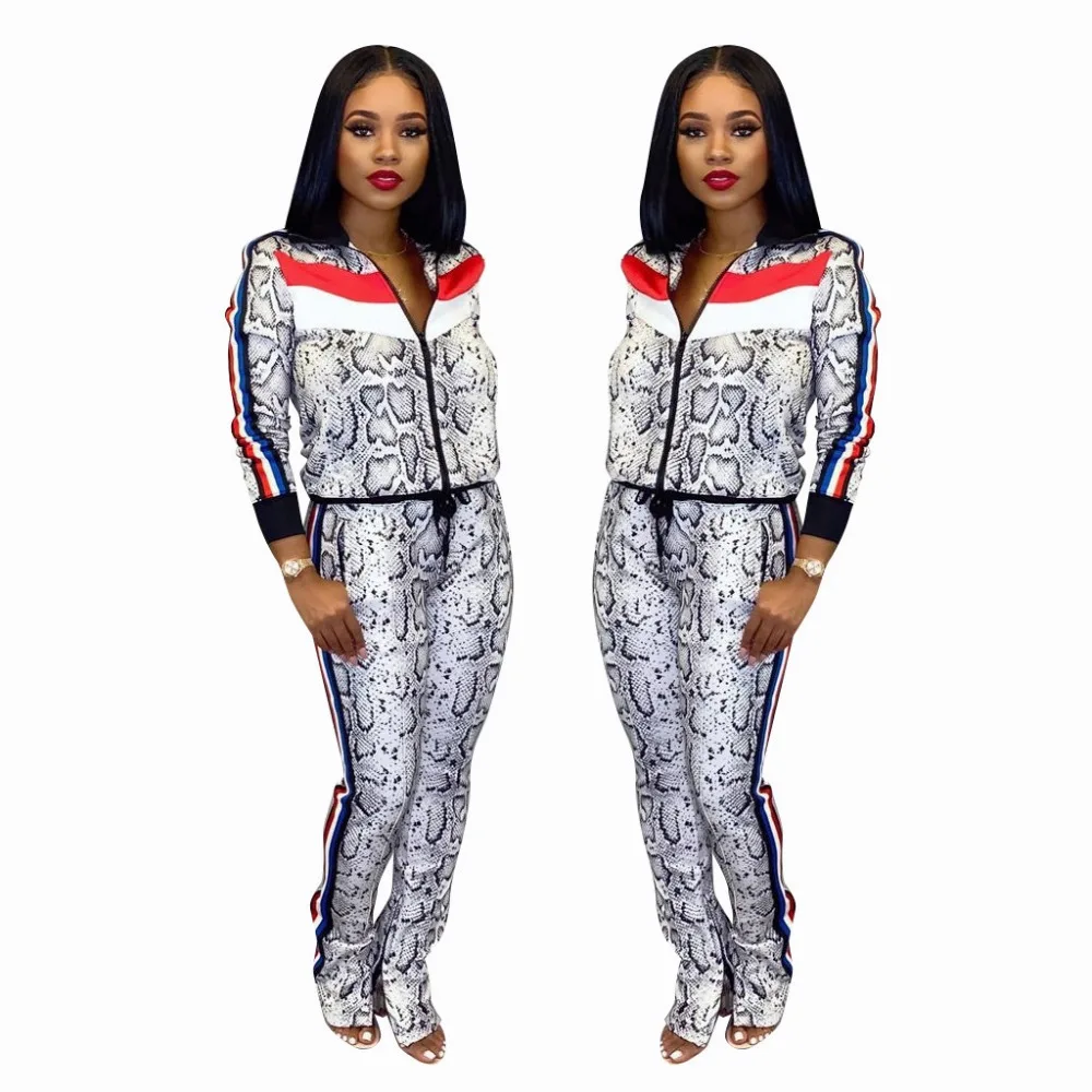snakeskin sweatsuit