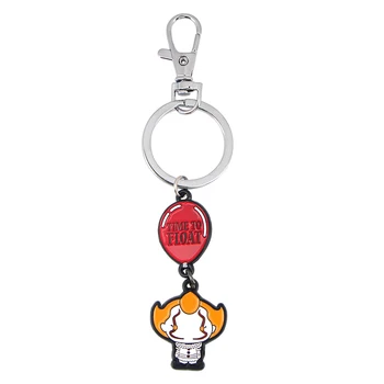 

K1215 Wholesale 20pcs/lot Horror movie Ghost It Clown Gifts Metal Keychain Pendant Car Keyholder Gift Key Chain For Men