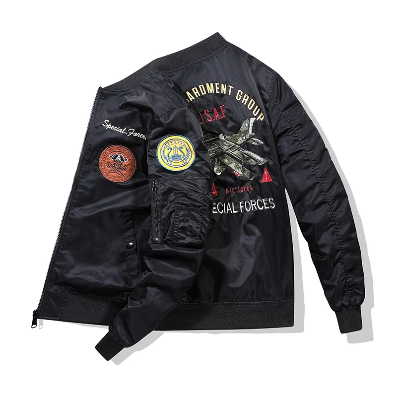 Chaqueta de bombardero MA-1 de Alpha Industries para muchachos grandes con  parches