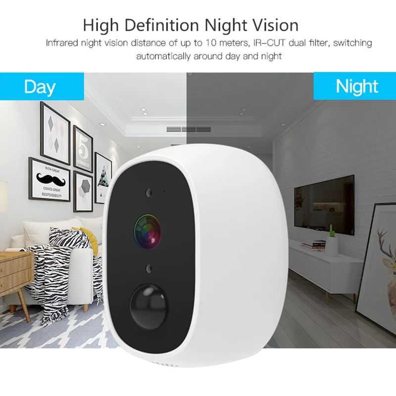 INQMEGA 1080P WiFi камера батарея HD открытый беспроводной безопасности ...
