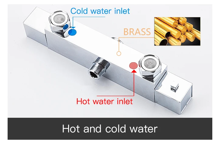 GAPPO Смесители для ванны термостат смеситель для ванны дождевая Душевая система водопад кран для ванной Душевой набор