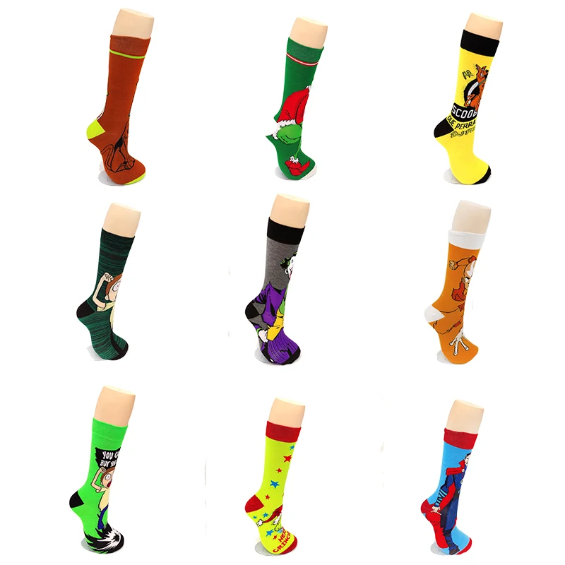 1 Pair Fashion Socks Limited Edition Colour Crew Funny Cartoon Large Men Happy Autumn Winter Women Boot Wholesale |