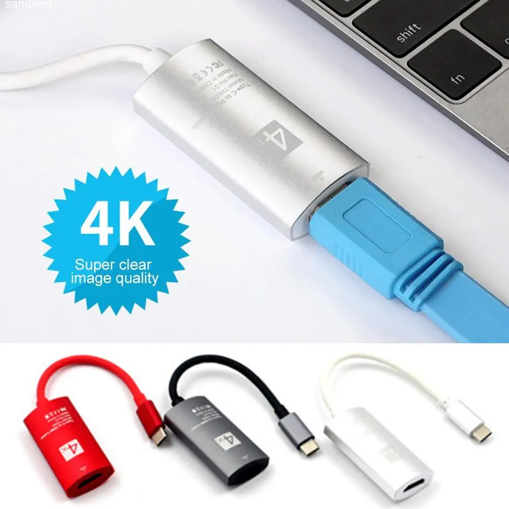 Высокое качество USB-C 3,1 Тип C к HDMI Поддержка 4k конвертер Кабель-адаптер для Galaxy S8 HDTV компьютера ПК