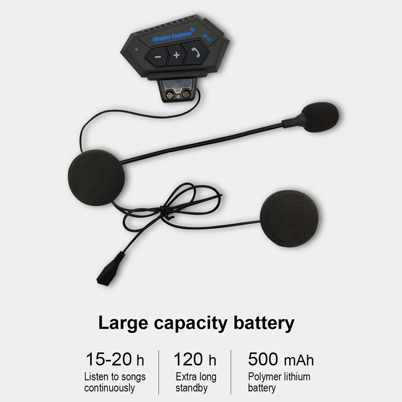 Шлем наушники Bluetooth мотоциклетная гарнитура V4.2 домофон Мотор велосипед