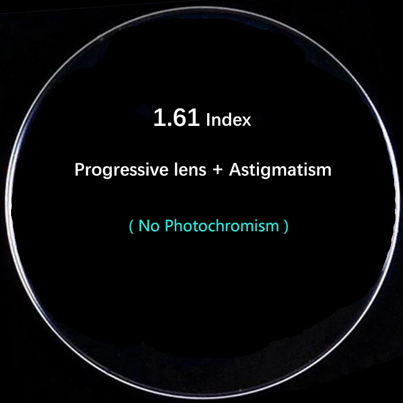 1,56 1,61 1,67 прогрессивная фотохромная линза астигматизм анти голубой свет компьютерные очки женские мужские близорукость круглые очки - Цвет линз: 1.61  blue light G